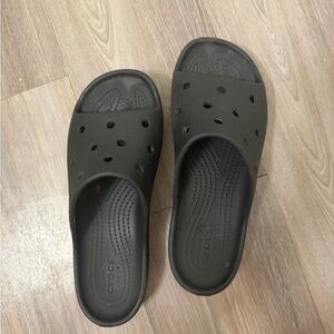 CROCS Slide Sandals in Charcoal